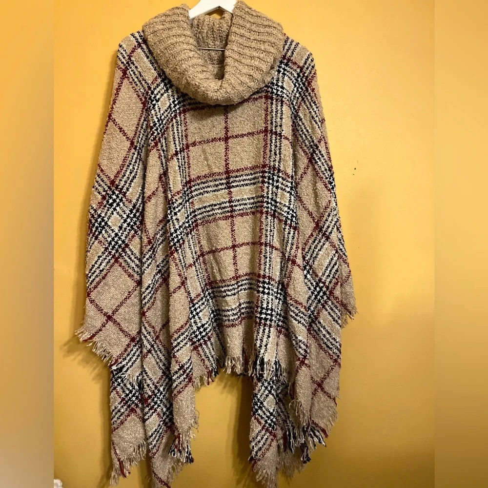 NWT Time and True Cowl Neck Cape B30 - Picture 1 of 8